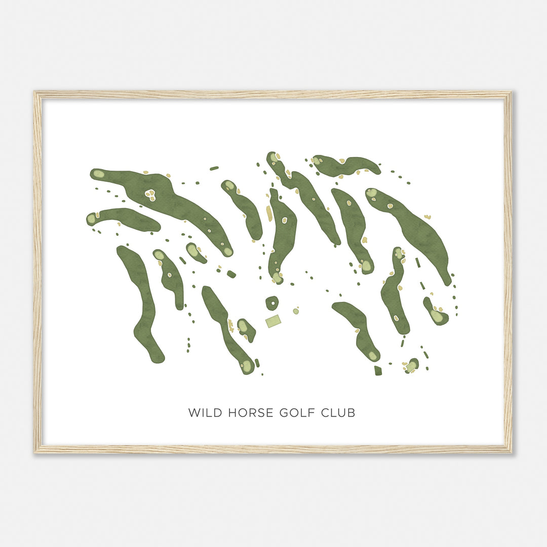 Print of Wild Horse Golf Club Modern Map