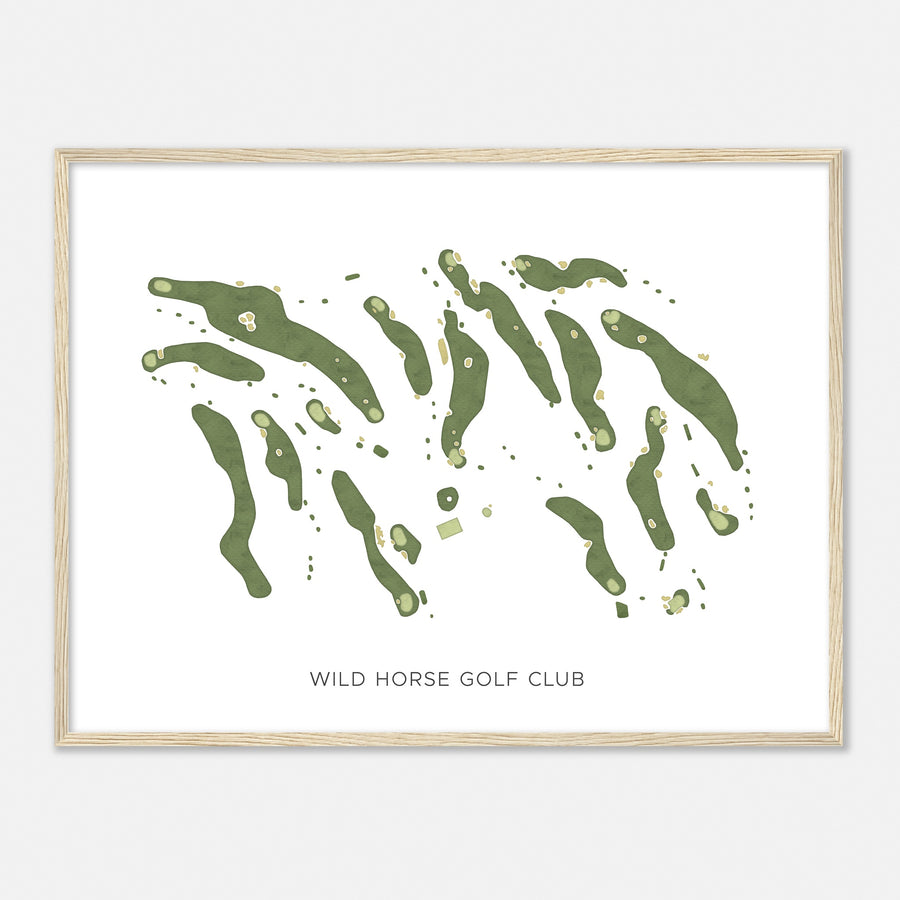 Print of Wild Horse Golf Club Modern Map