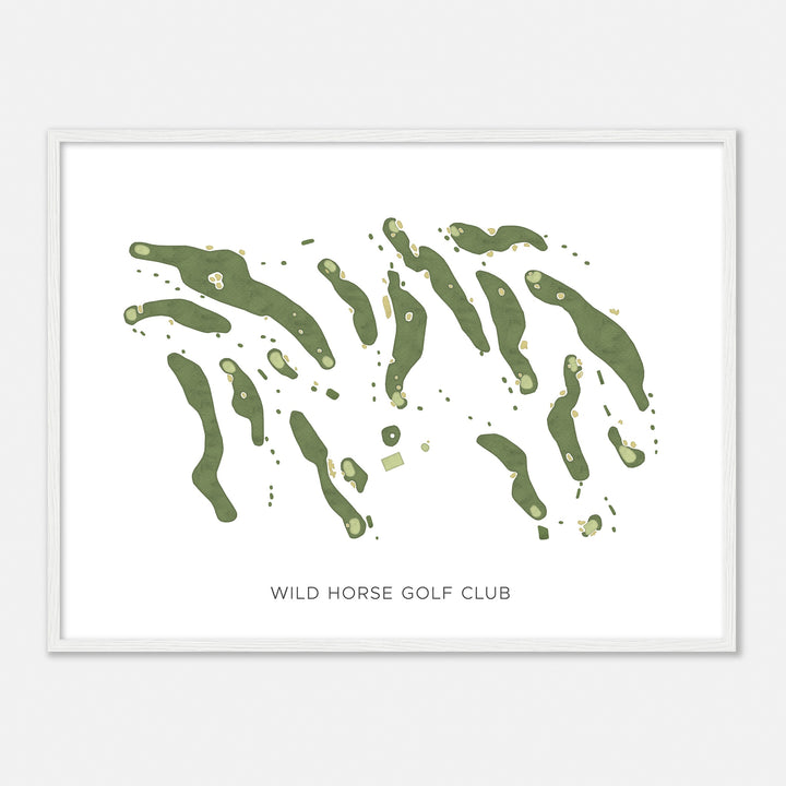 Print of Wild Horse Golf Club Modern Map