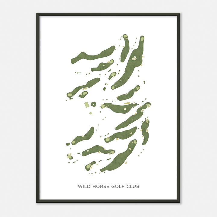 Print of Wild Horse Golf Club Modern Map