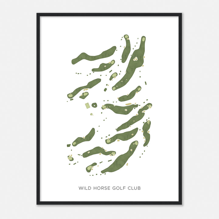 Print of Wild Horse Golf Club Modern Map