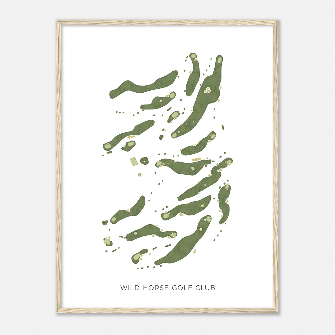 Print of Wild Horse Golf Club Modern Map