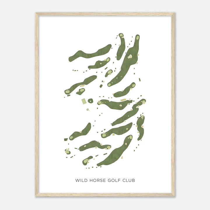 Print of Wild Horse Golf Club Modern Map