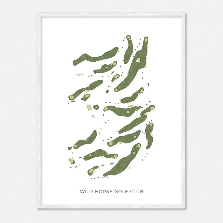 Print of Wild Horse Golf Club Modern Map