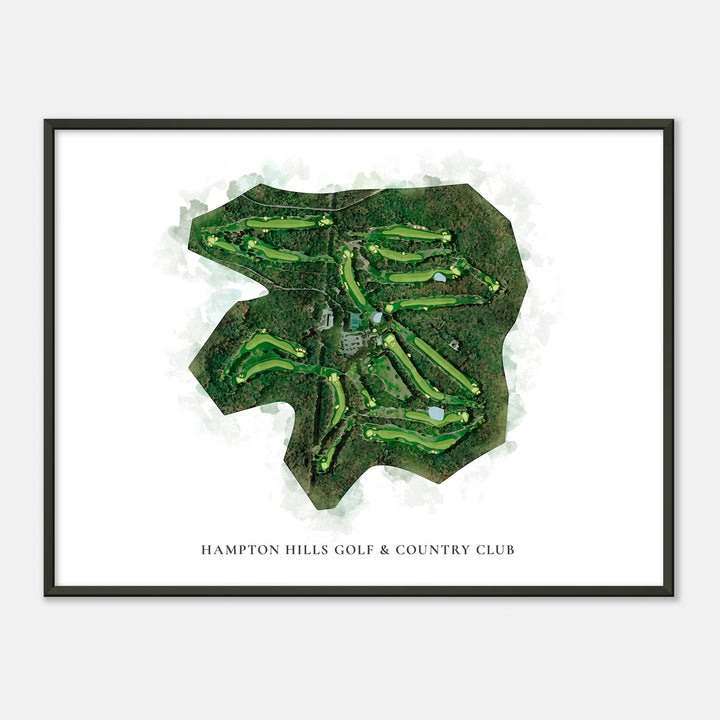 Print of Hampton Hills Golf & Country Club Classic Map