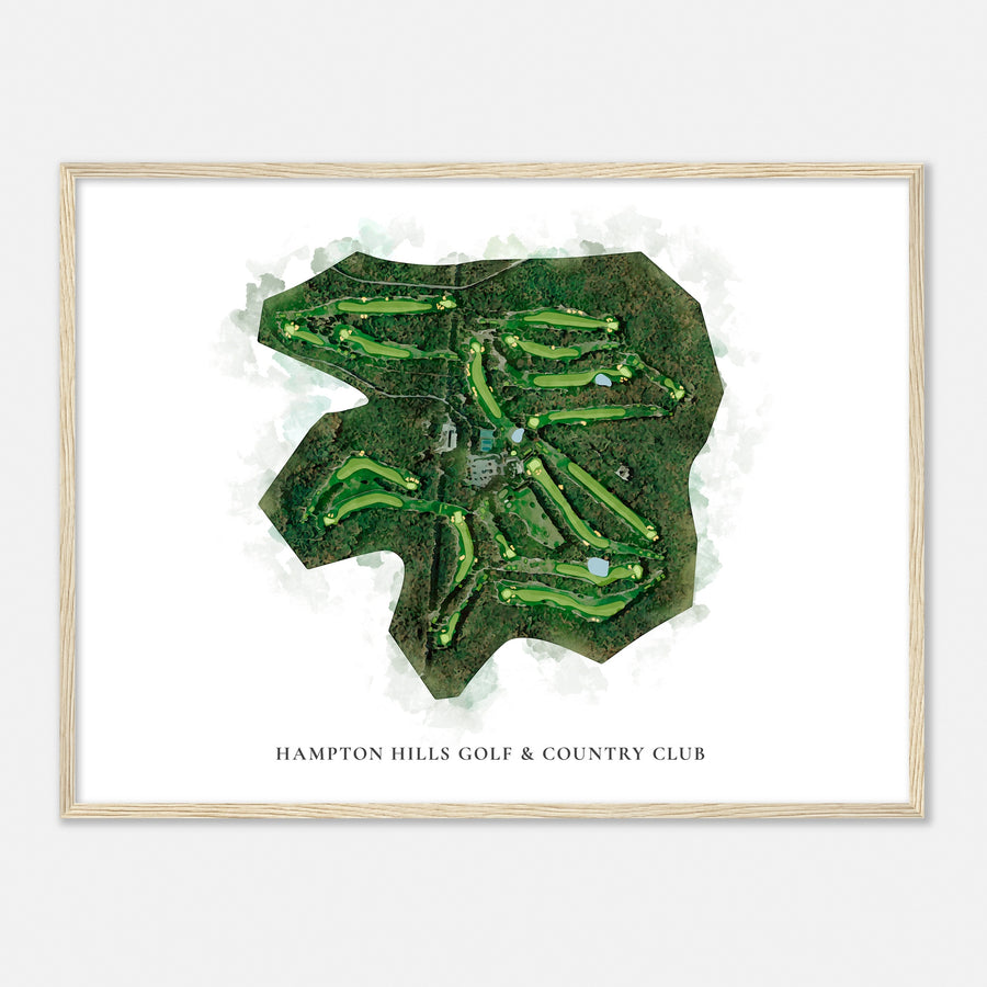 Print of Hampton Hills Golf & Country Club Classic Map