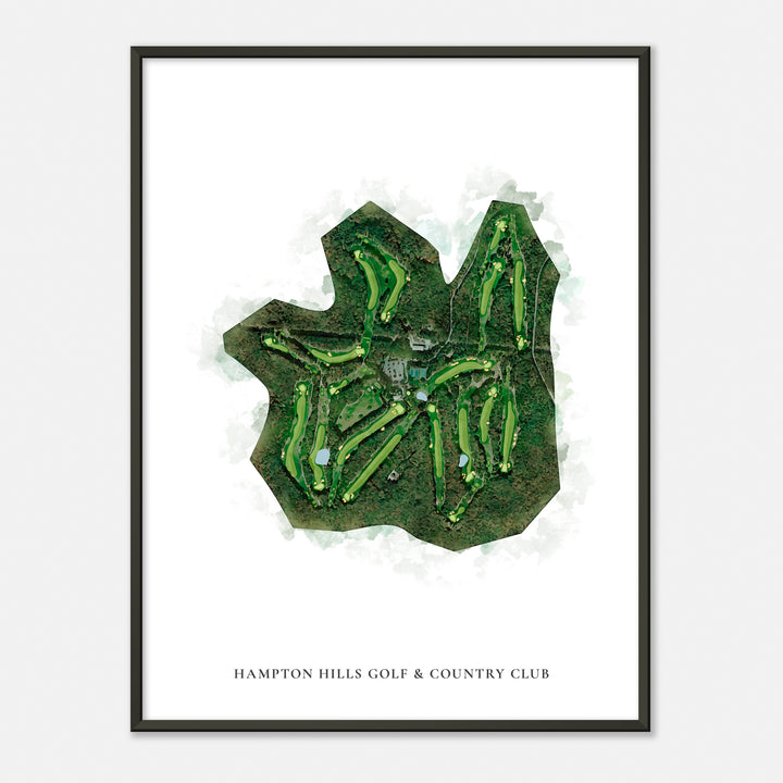 Print of Hampton Hills Golf & Country Club Classic Map