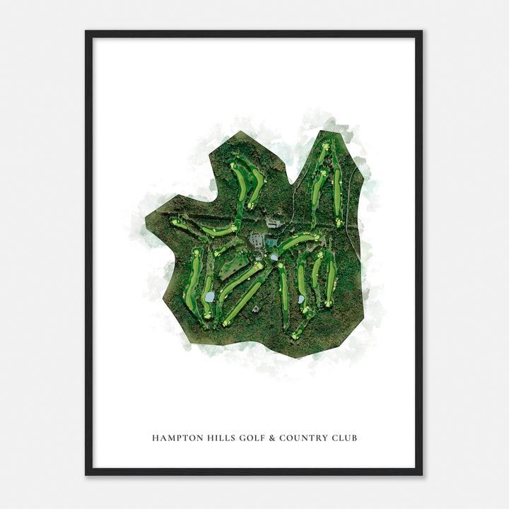 Print of Hampton Hills Golf & Country Club Classic Map