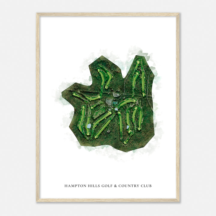 Print of Hampton Hills Golf & Country Club Classic Map