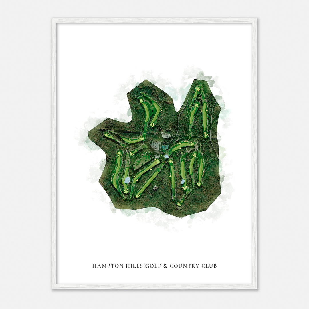 Print of Hampton Hills Golf & Country Club Classic Map