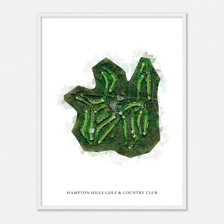 Print of Hampton Hills Golf & Country Club Classic Map