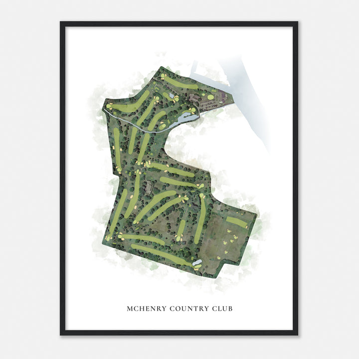 Print of Mchenry Country Club Classic Map