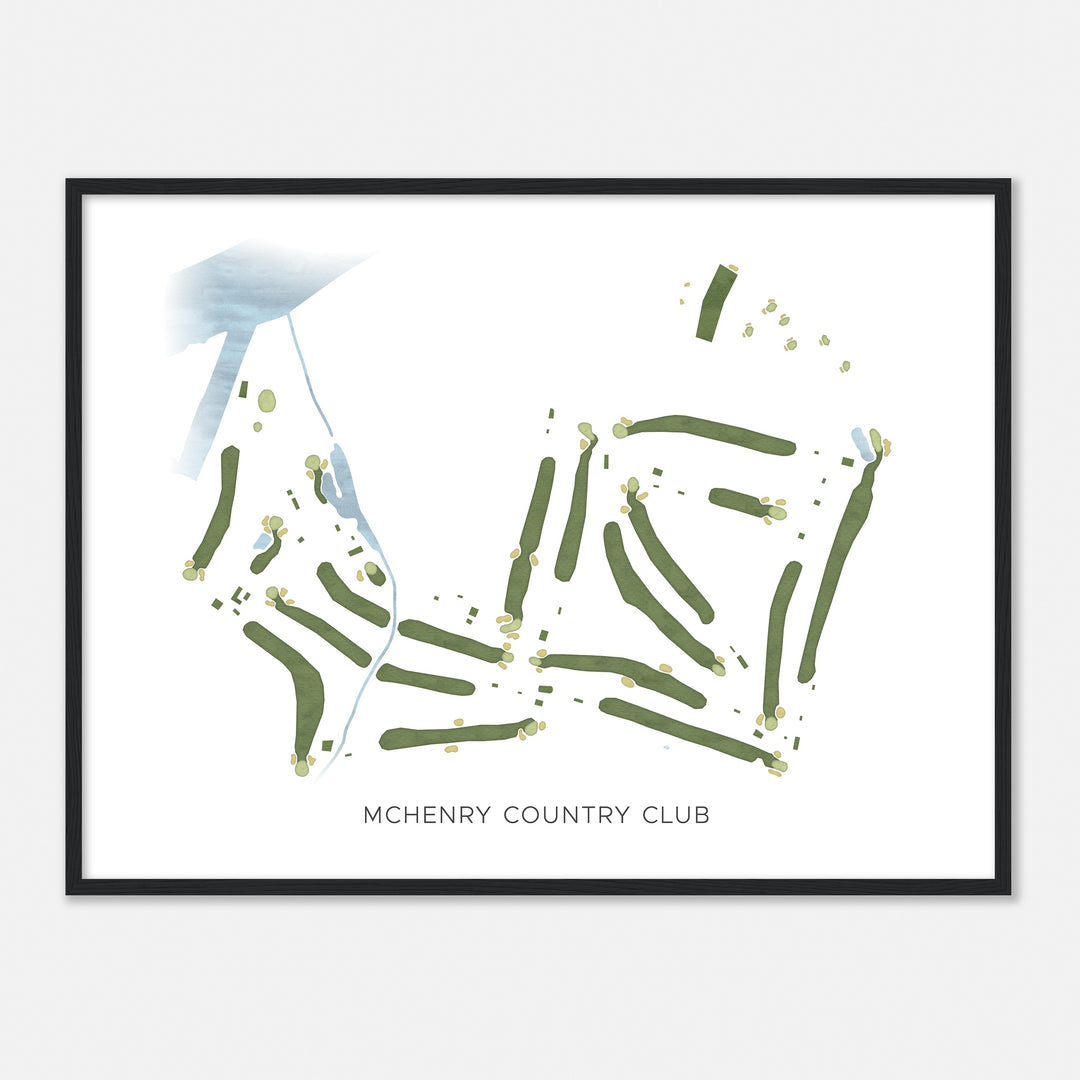 Print of Mchenry Country Club Modern Map