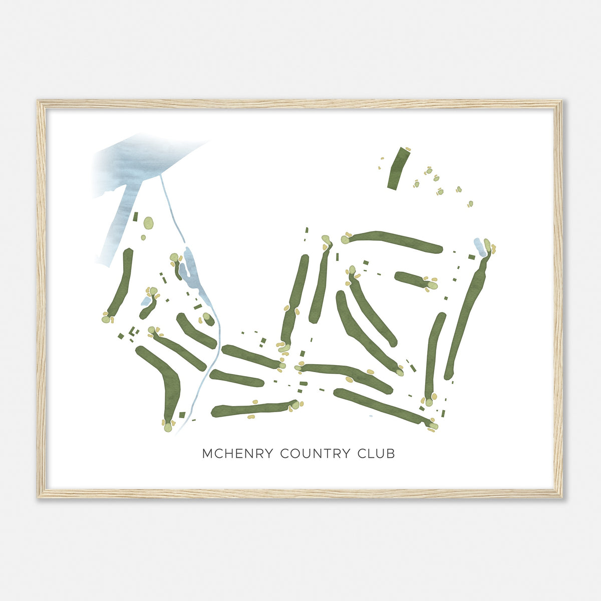 Print of Mchenry Country Club Modern Map