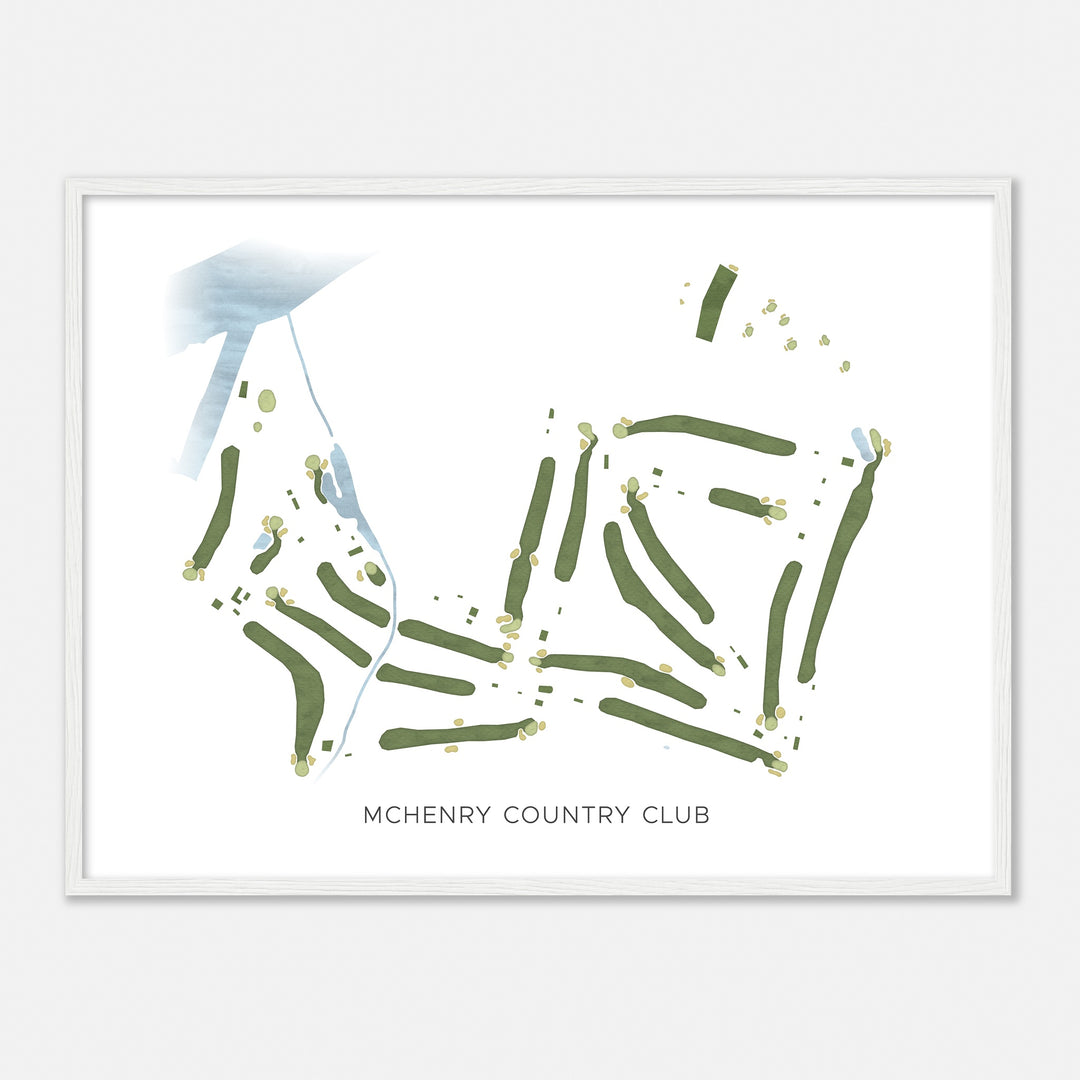 Print of Mchenry Country Club Modern Map