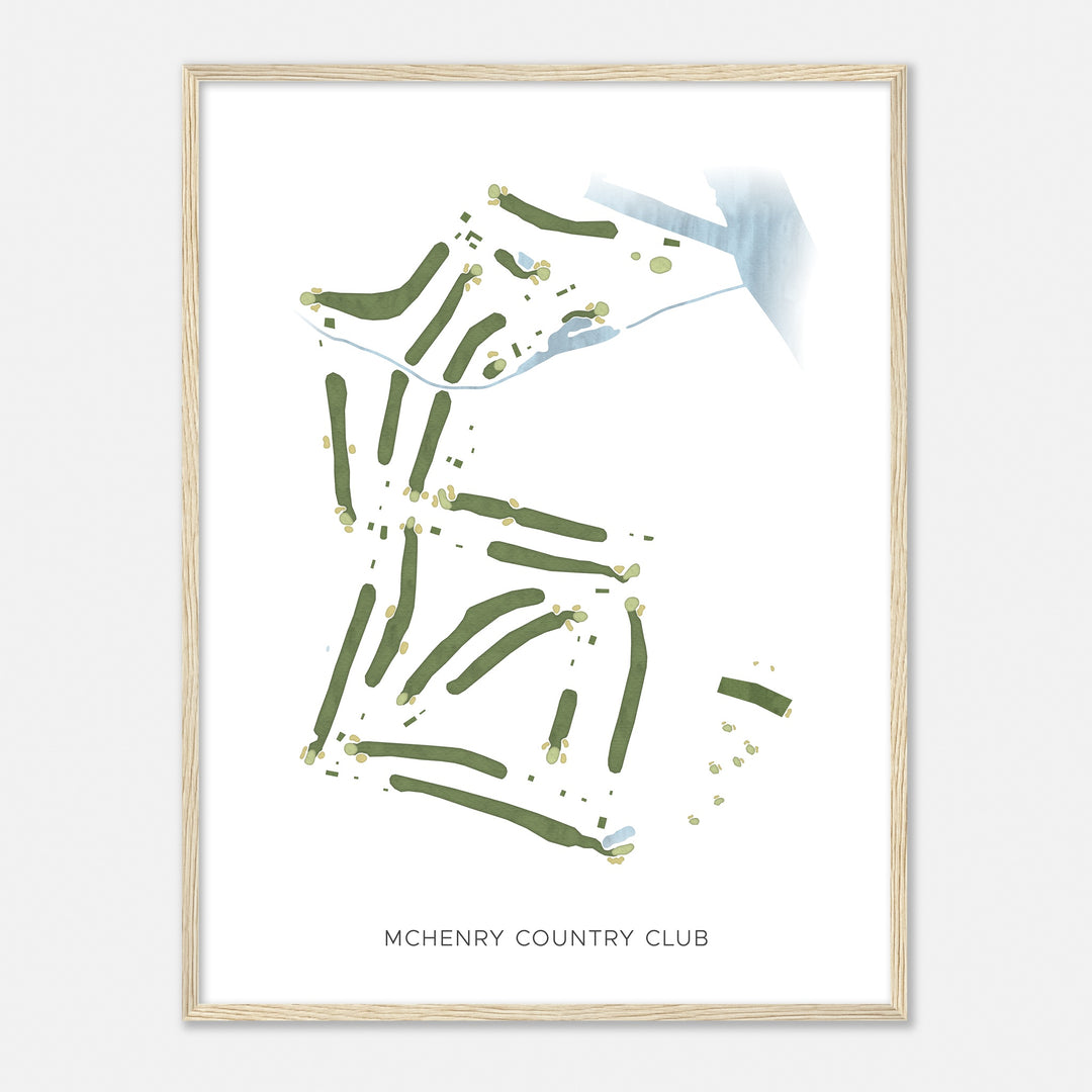 Print of Mchenry Country Club Modern Map