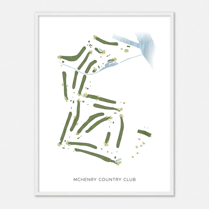 Print of Mchenry Country Club Modern Map