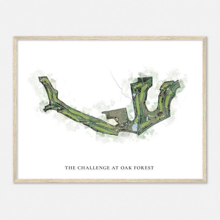 Print of The Challenge At Oak Forest Classic Map