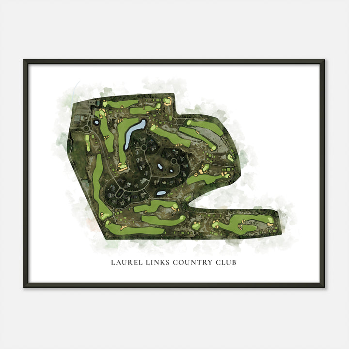 Print of Laurel Links Country Club Classic Map