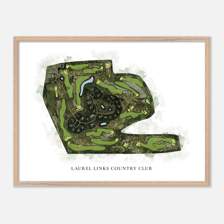 Print of Laurel Links Country Club Classic Map