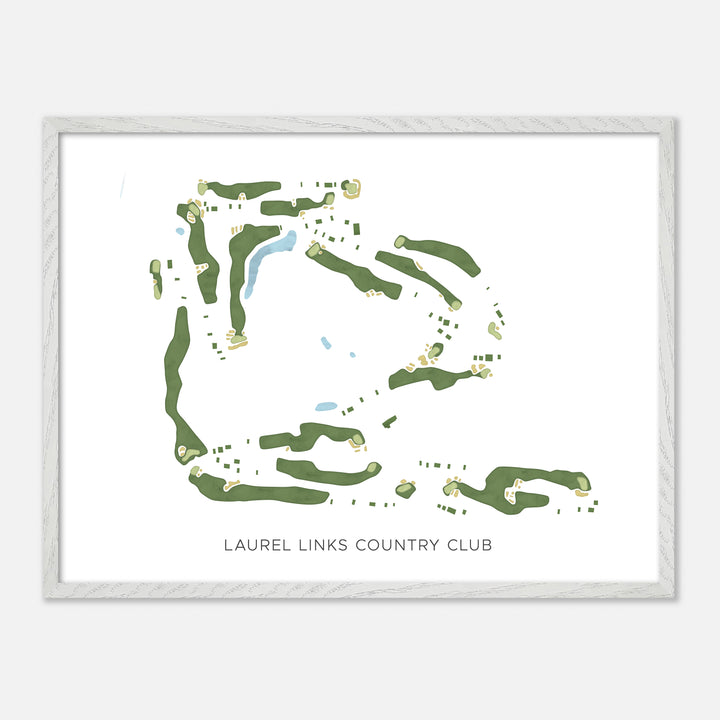 Print of Laurel Links Country Club Modern Map