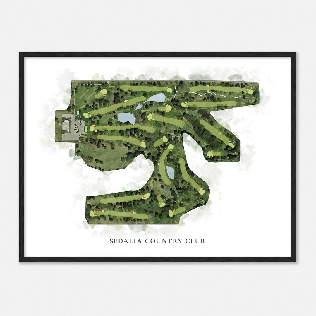 Print of Sedalia Country Club Classic Map