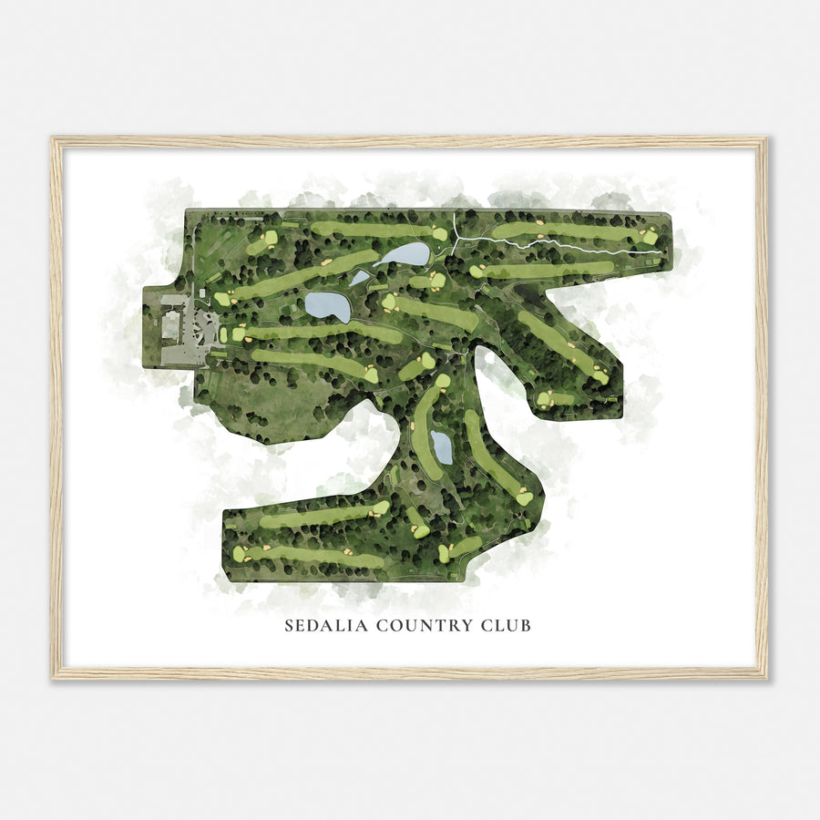 Print of Sedalia Country Club Classic Map