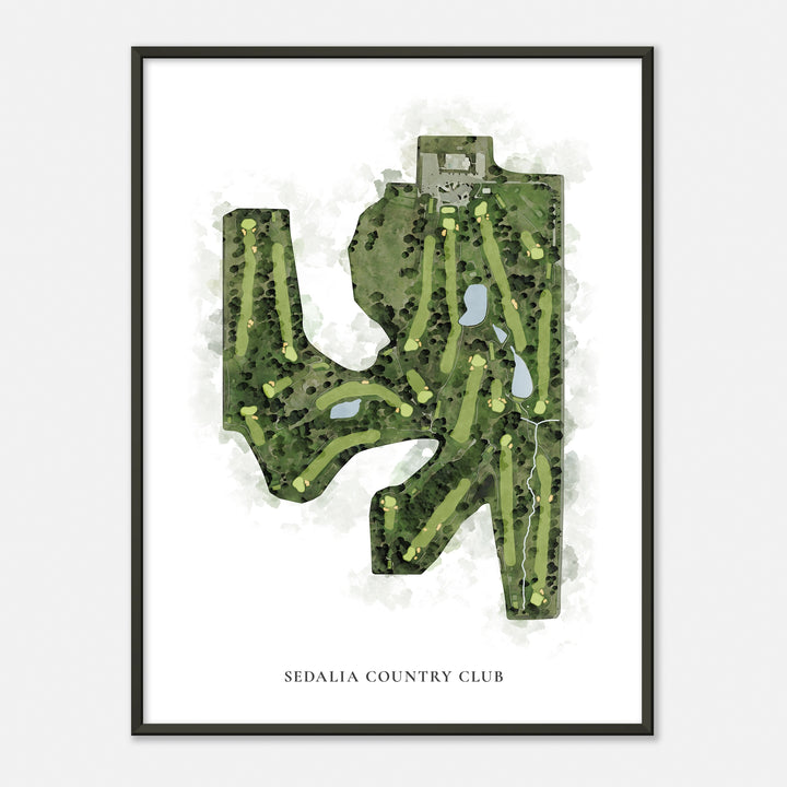 Print of Sedalia Country Club Classic Map