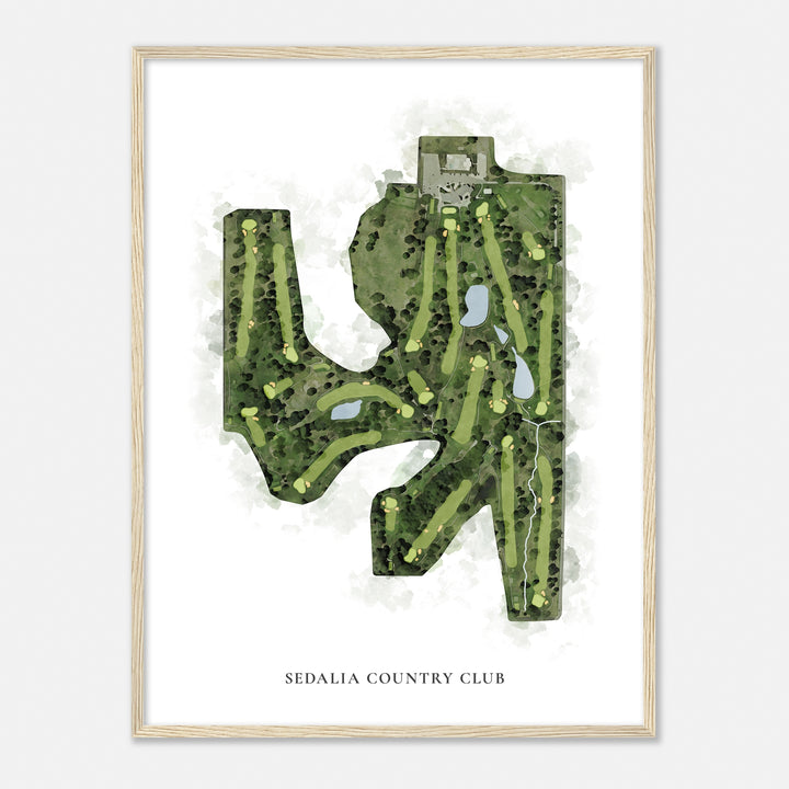 Print of Sedalia Country Club Classic Map