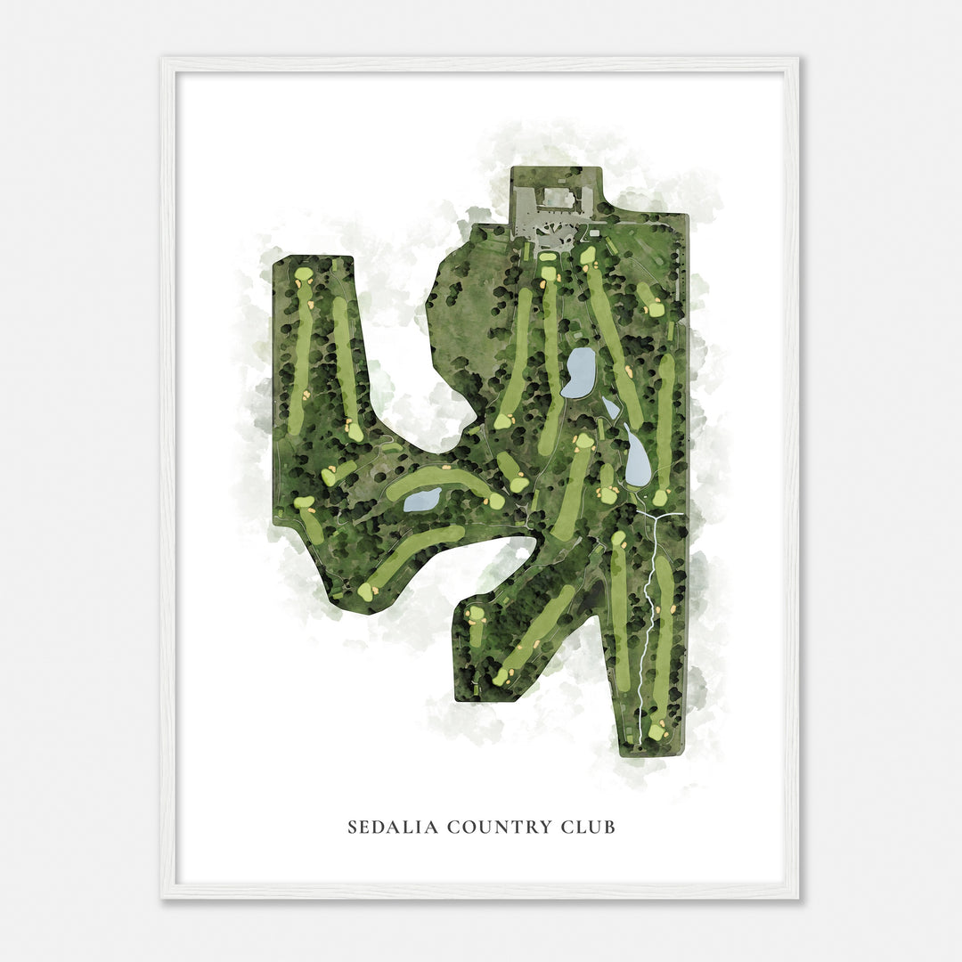 Print of Sedalia Country Club Classic Map