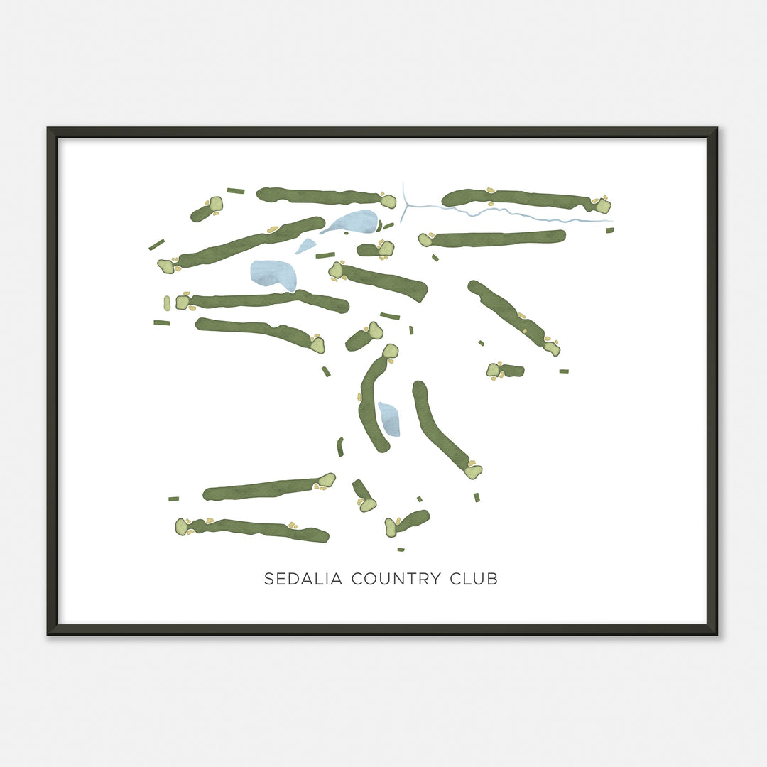 Print of Sedalia Country Club Modern Map