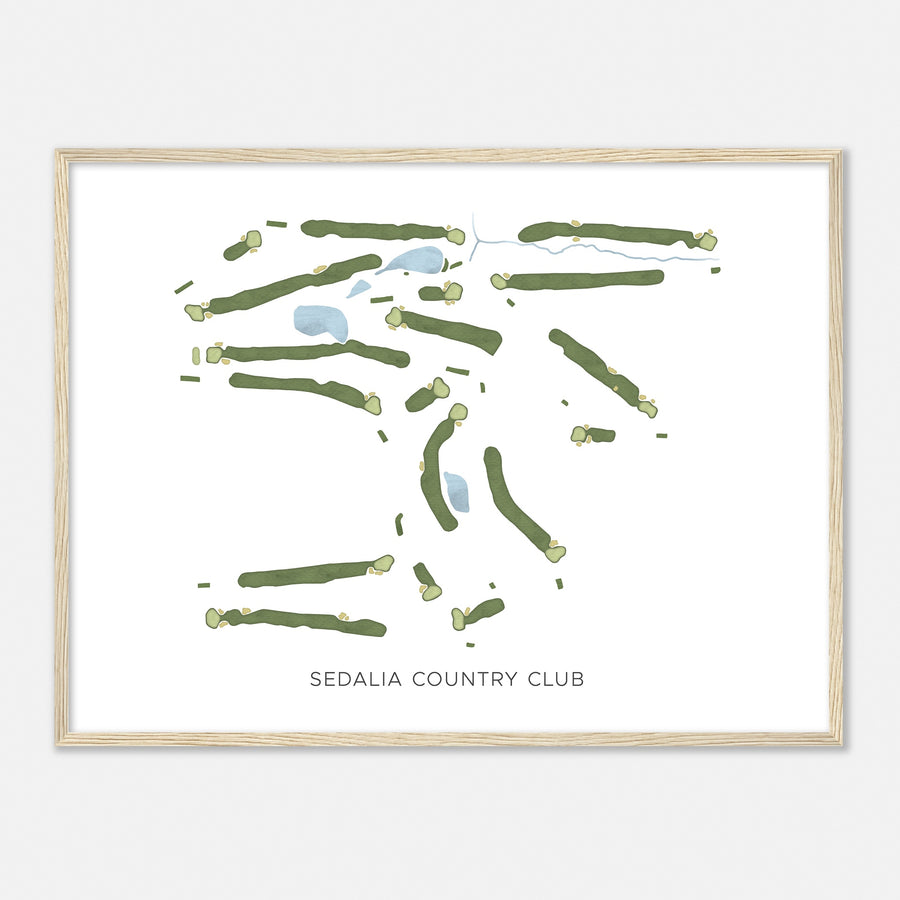 Print of Sedalia Country Club Modern Map