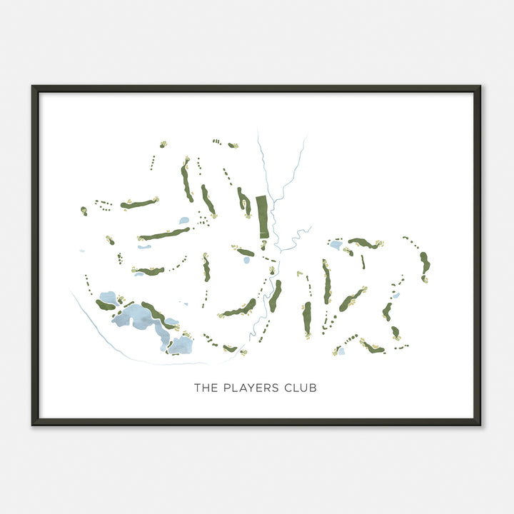 Print of The Players Club Modern Map