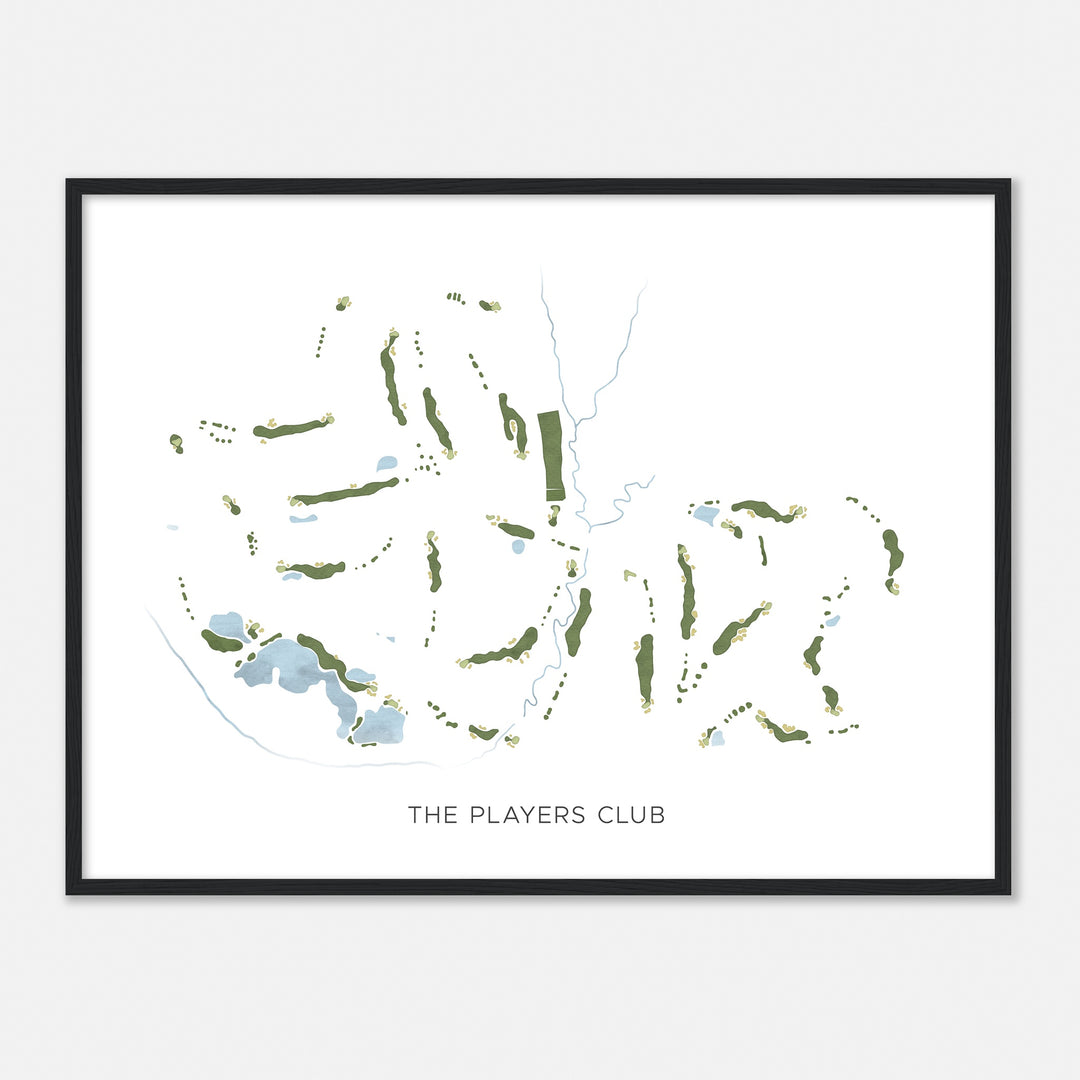 Print of The Players Club Modern Map