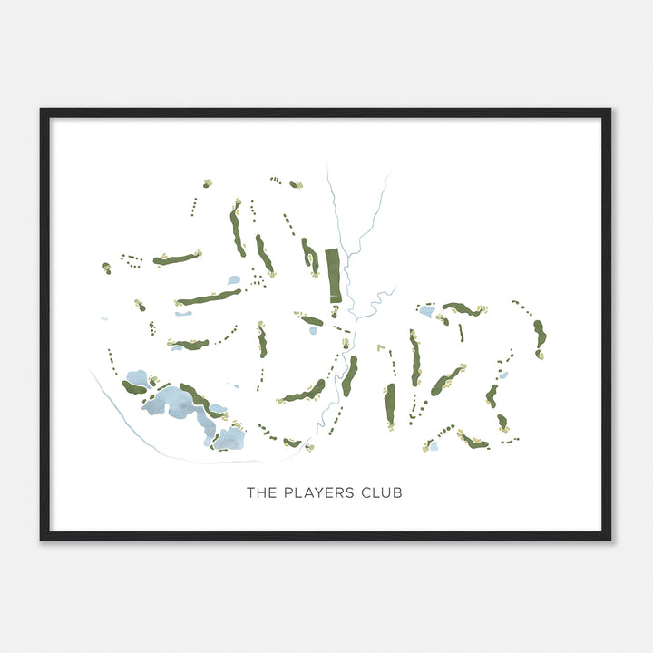 Print of The Players Club Modern Map