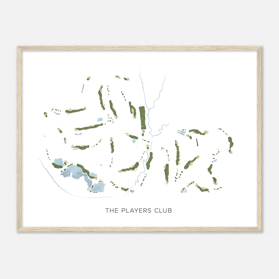 Print of The Players Club Modern Map