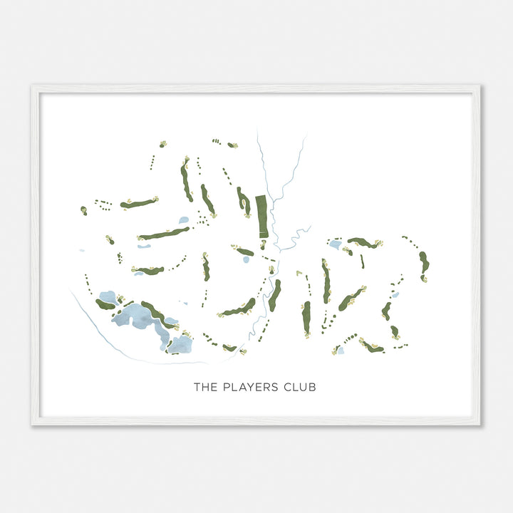 Print of The Players Club Modern Map