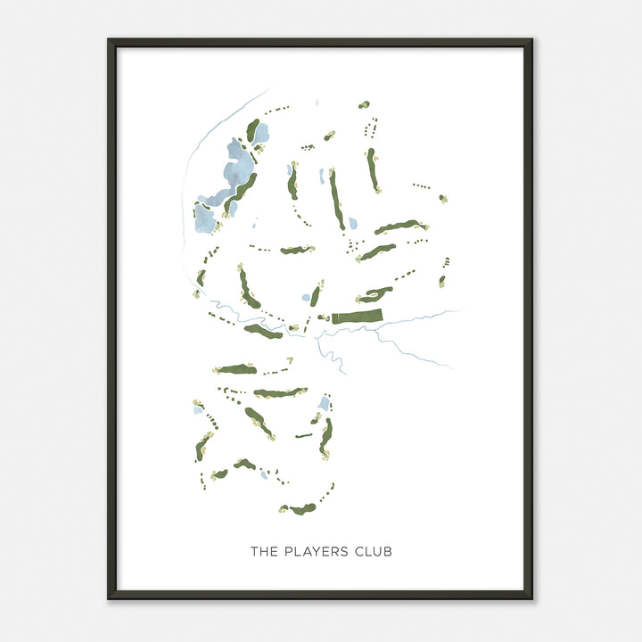 Print of The Players Club Modern Map