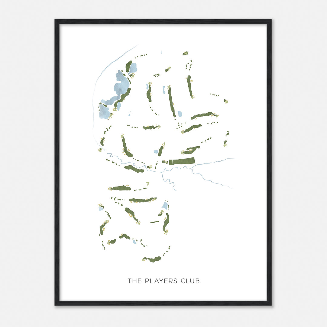 Print of The Players Club Modern Map