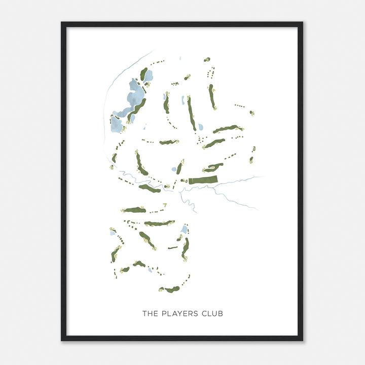 Print of The Players Club Modern Map