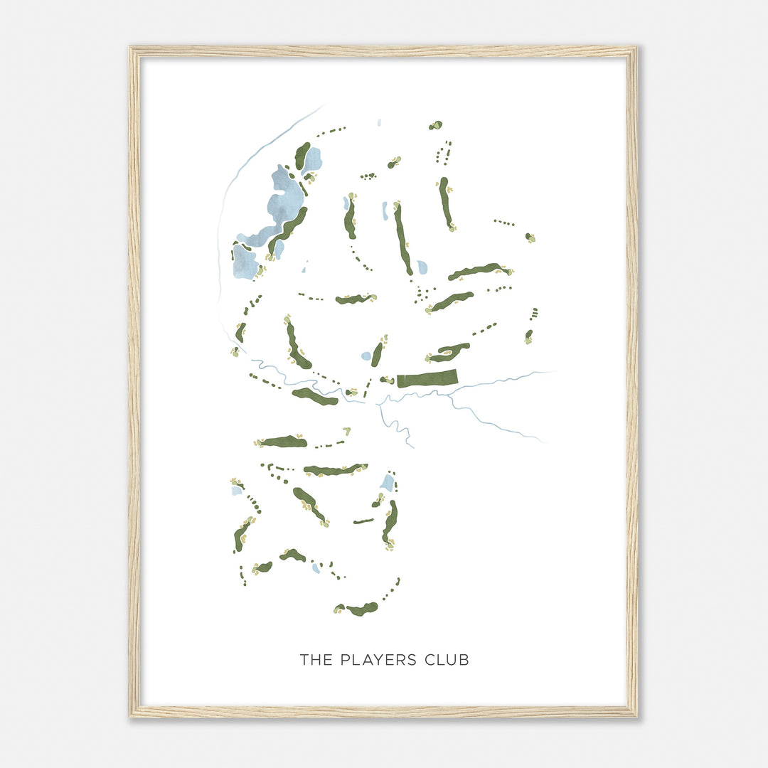Print of The Players Club Modern Map
