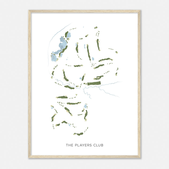 Print of The Players Club Modern Map