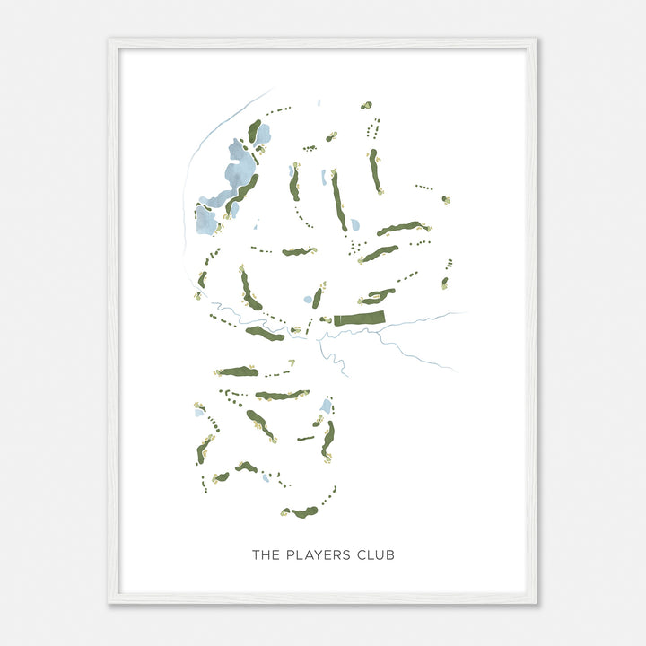 Print of The Players Club Modern Map