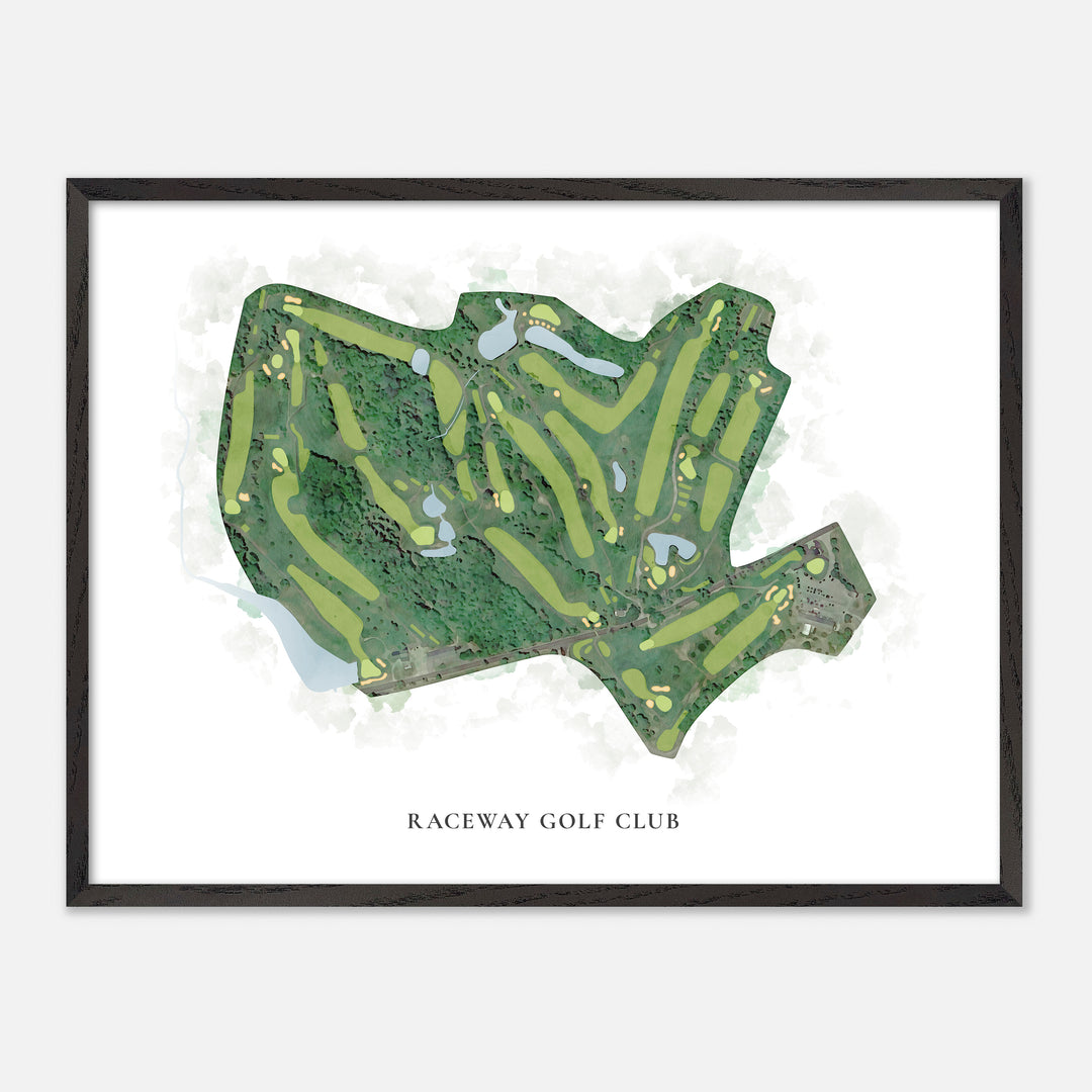 Print of Raceway Golf Club Classic Map
