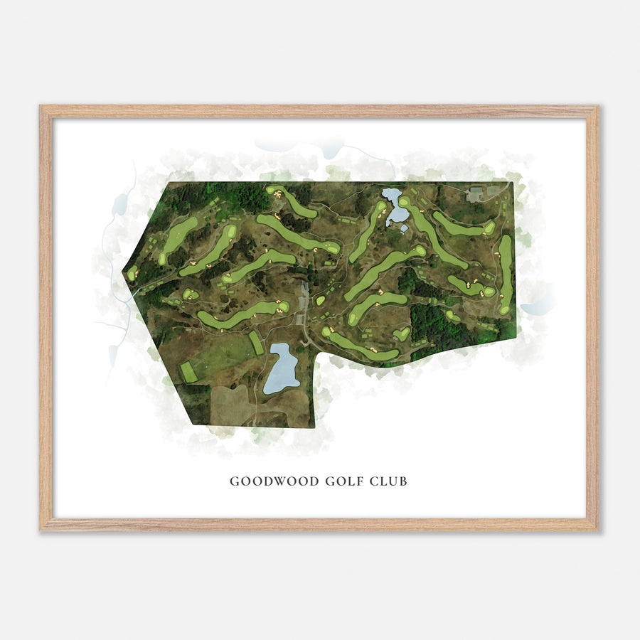 Print of Goodwood Golf Club Classic Map