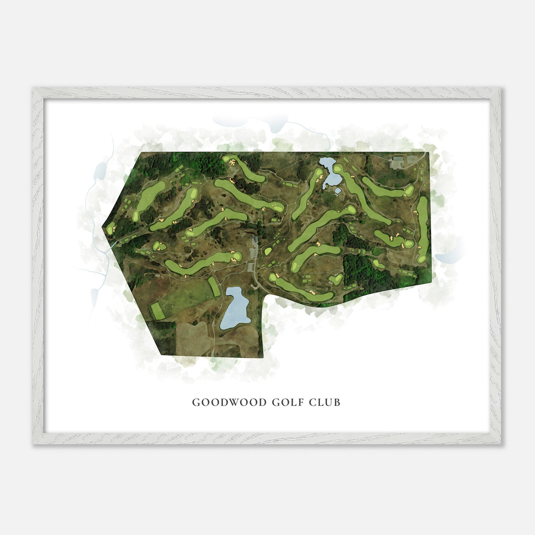Print of Goodwood Golf Club Classic Map