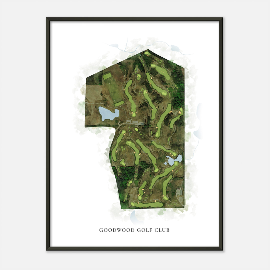 Print of Goodwood Golf Club Classic Map