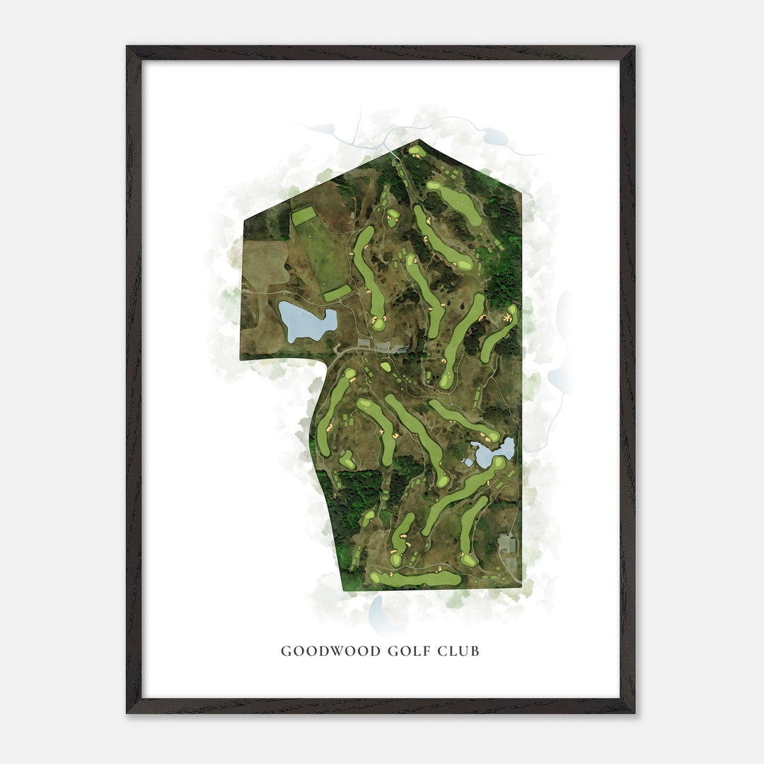 Print of Goodwood Golf Club Classic Map