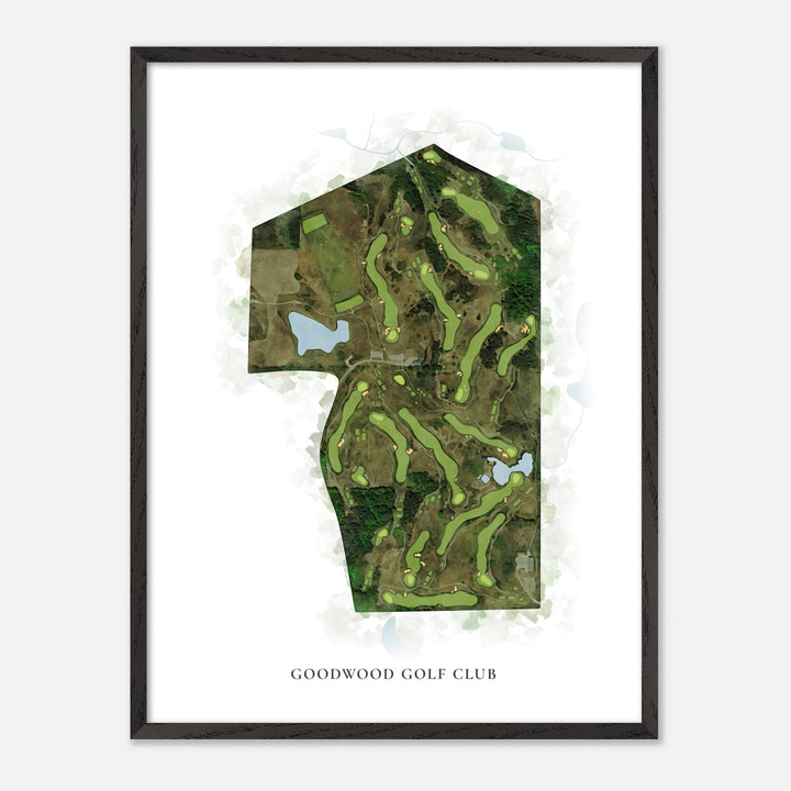 Print of Goodwood Golf Club Classic Map