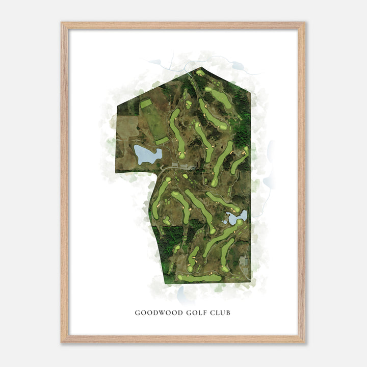 Print of Goodwood Golf Club Classic Map